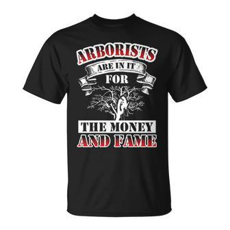 Arborist Money And Tree Surgeon Arboriculturist T-Shirt | Mazezy