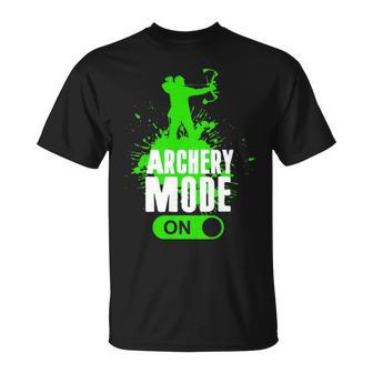 Archery Mode Cool Hunting Bow Arrow Archer T-Shirt | Mazezy