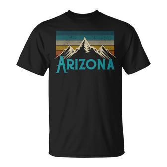 Arizona Vintage Retro Mountains Nature Souvenir T-Shirt - Monsterry AU