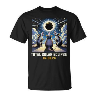 Armadillo Howling At Solar Eclipse T-Shirt - Monsterry UK