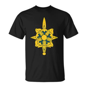 Army Military Intelligence Corps Branch Veteran Insignia T-Shirt - Monsterry CA