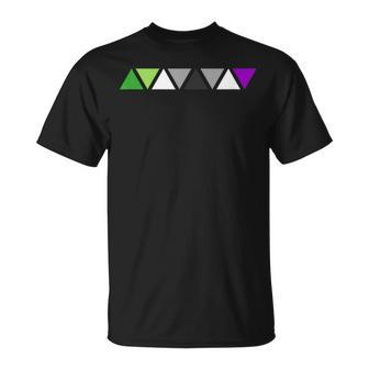 Aroace Pride Lgbtq Aro Ace Triangles Aromantic Asexual T-Shirt - Monsterry CA