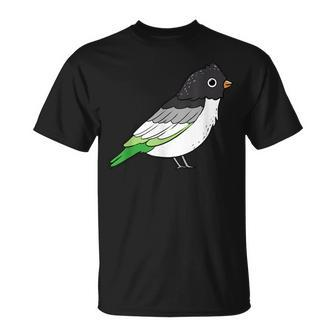 Aromantic Pride Bird Asexual T-Shirt - Monsterry