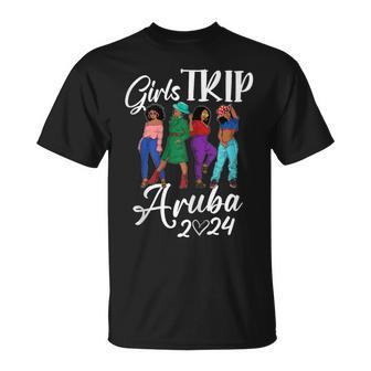 Aruba Girls Trip 2024 Birthday Squad Vacation Party T-Shirt - Seseable