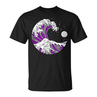 Asexual Pride Japanese Wave Lgbtq Ace Flag Lgbt Asexuality T-Shirt - Monsterry AU