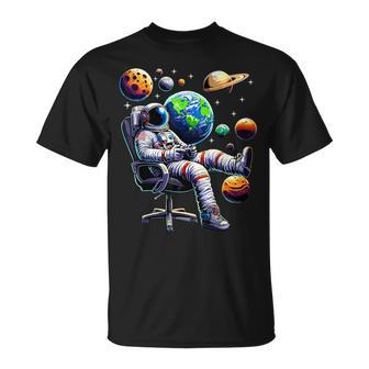 Astronaut Gamer Space Gaming System Planets T-Shirt | Mazezy DE