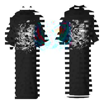 Astronauta De Tenis En El Espacio Jugando Galaxy Tennis Camiseta unisex - Regaloses