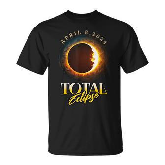 Astronomy Lovers Total Solar Eclipse 2024 April 08 2024 T-Shirt - Thegiftio UK
