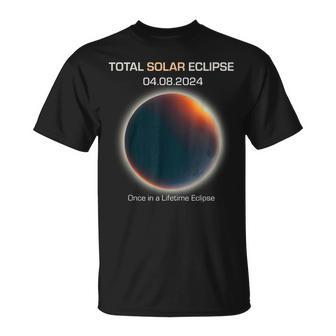Astronomy Once In A Lifetime Eclipse Minimalistic Solar Ecli T-Shirt | Mazezy UK