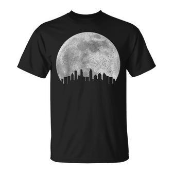 Atlanta Skyline Moon Pride Georgia Vintage Atlanta T-Shirt - Monsterry UK