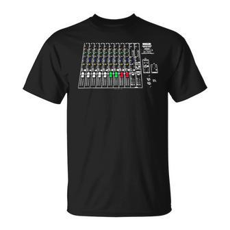 Audio Engineer Soundboard Cool Music Producer Equipment T-Shirt - Monsterry DE