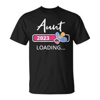 Aunt 2023 Loading New Auntie To Be Promoted To Aunt T-Shirt - Monsterry UK