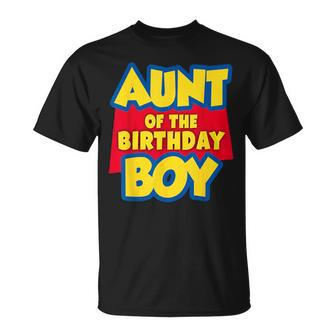 Aunt Of The Birthday Boy Toy Story Decorations T-Shirt - Seseable