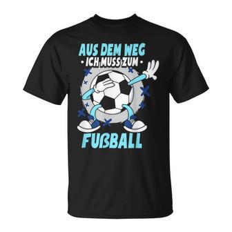 Aus Dem Weg Ich Muss Zum Football T-Shirt - Seseable