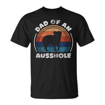 Aussie Dad Of An Ausshole Australian Shepherd Owner Vintage T-Shirt - Monsterry DE