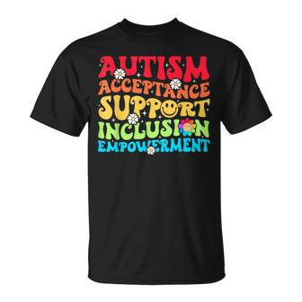 Autism Awareness Acceptance Support Inclusion Empowerment T-Shirt | Mazezy