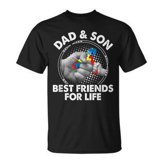 Autism Awareness Dad And Son Best Friend For Life T-Shirt - Thegiftio UK