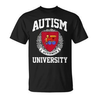 Autism Awareness University Puzzle Pieces Support Autismus T-Shirt - Seseable
