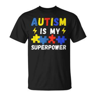 Autism Is My Superpower Autism Awareness T-Shirt | Mazezy