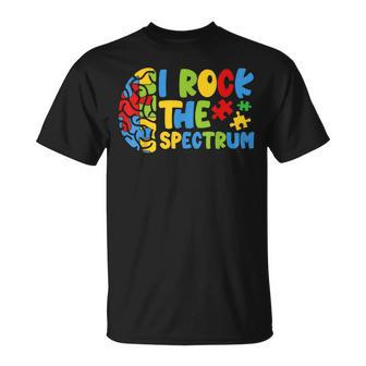Autistic Autism Awareness Boys Toddler I Rock The Spectrum T-Shirt - Seseable