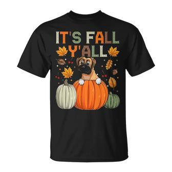 Autumn Boxer It’S Fall Y’All Fall Boxer Dog T-Shirt | Mazezy