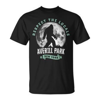 Averill Park New York Respect The Locals Bigfoot Night T-Shirt - Monsterry
