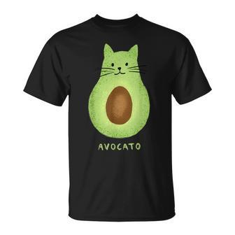 Avocato Cute Cat Avocado Vegan And Cat Owner Kitten T-Shirt | Mazezy DE
