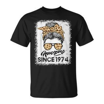 Awesome Since 1974 50 Years Old 50Th Birthday For Her T-Shirt - Thegiftio UK