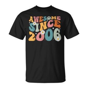 Awesome Since 2006 18Th Birthday Retro Born In 2006 T-Shirt - Monsterry DE