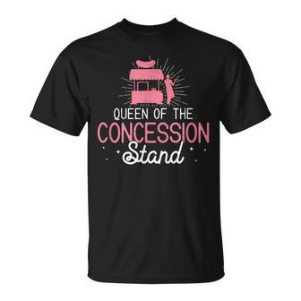 Awesome Concession Stand Queen For Concessions Stand Workers T-Shirt - Monsterry AU