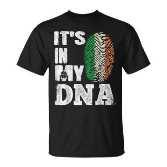 Awesome Ireland It's In My Dna Irish Flag Clover St Paddy's T-Shirt - Monsterry