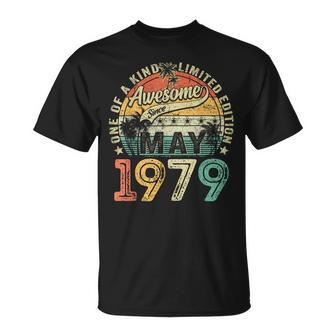 Awesome Since May 1979 Vintage 45Th Birthday Men T-Shirt - Monsterry DE