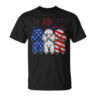 Awesome Poodle Dog American Flag 4Th Of July T-Shirt | Mazezy