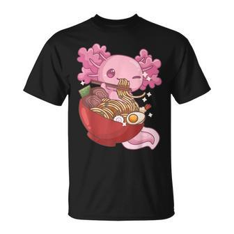 Axolotl Ramen Anime T-Shirt - Monsterry
