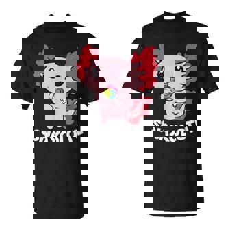 Axolotl Sweets Lollipop Snaxolotl Kawaii Axolotl T-Shirt - Thegiftio