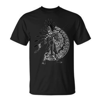 Aztec Warrior Ancient Native Mexico Pride Mayan Aztec T-Shirt - Monsterry DE