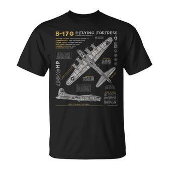 B-17 Flying Fortress Ww2 B-17G Bomber Vintage Aviation T-Shirt - Monsterry