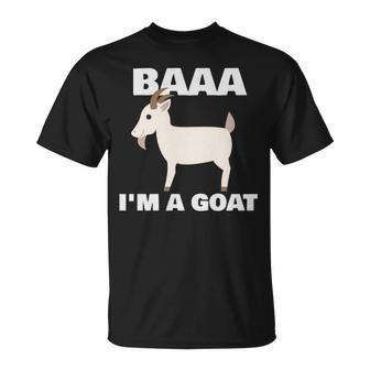 Baa I'm A Goat Costume Animal Goat T-Shirt | Mazezy