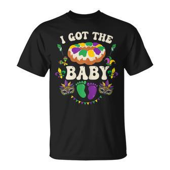 I Got The Baby Pregnancy Announcement Mardi Gras T-Shirt - Thegiftio UK