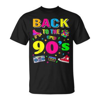 Back To 90'S 1990S Vintage Retro Nineties Costume Party T-Shirt - Seseable