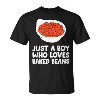 Baked Bean Boy Just A Boy Who Loves Baked Beans T-Shirt - Thegiftio UK