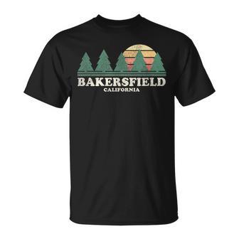 Bakersfield Ca Vintage Throwback Retro 70S T-Shirt - Monsterry UK