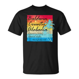 Baldwin County Alabama Country Living Coastal Style T-Shirt - Monsterry AU