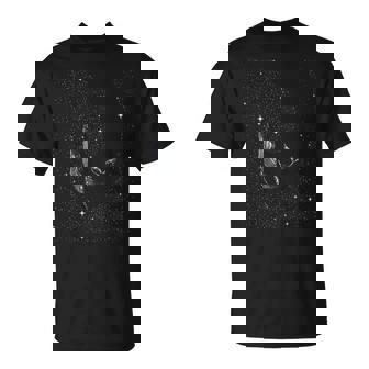 Ballena Nocturna Estrellada Buceo Con Ballena Gráfico Camiseta unisex - Regaloses