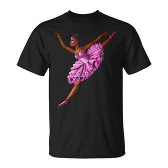 Ballet African American Ballerina Dancing T-Shirt - Monsterry DE