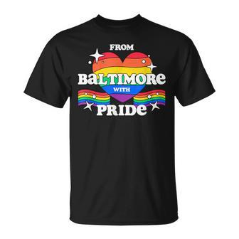 From Baltimore With Pride Lgbtq Gay Lgbt Homosexual T-Shirt - Monsterry DE