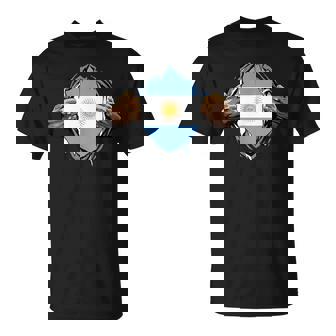 Bandera De Argentina Con Raíces De Argentina Camiseta unisex - Regaloses
