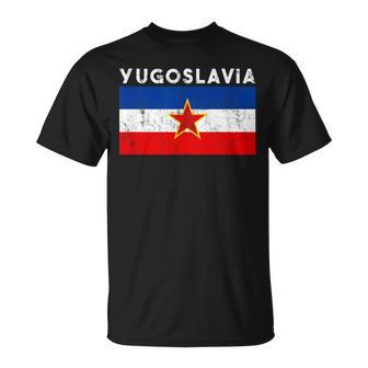 Bandera Del Mapa De Yugoslavia Yugoslavia Camiseta unisex - Regaloses