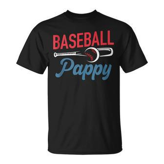 Baseball Pappy Life Happy Father's Day Dad Grandpa Men T-Shirt - Thegiftio UK