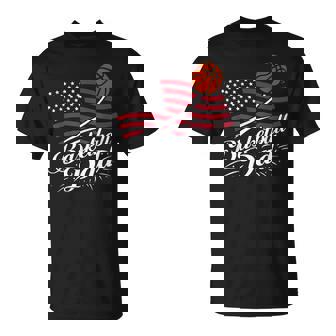 Basketball Dad Father's Day 4Th July T-Shirt - Thegiftio